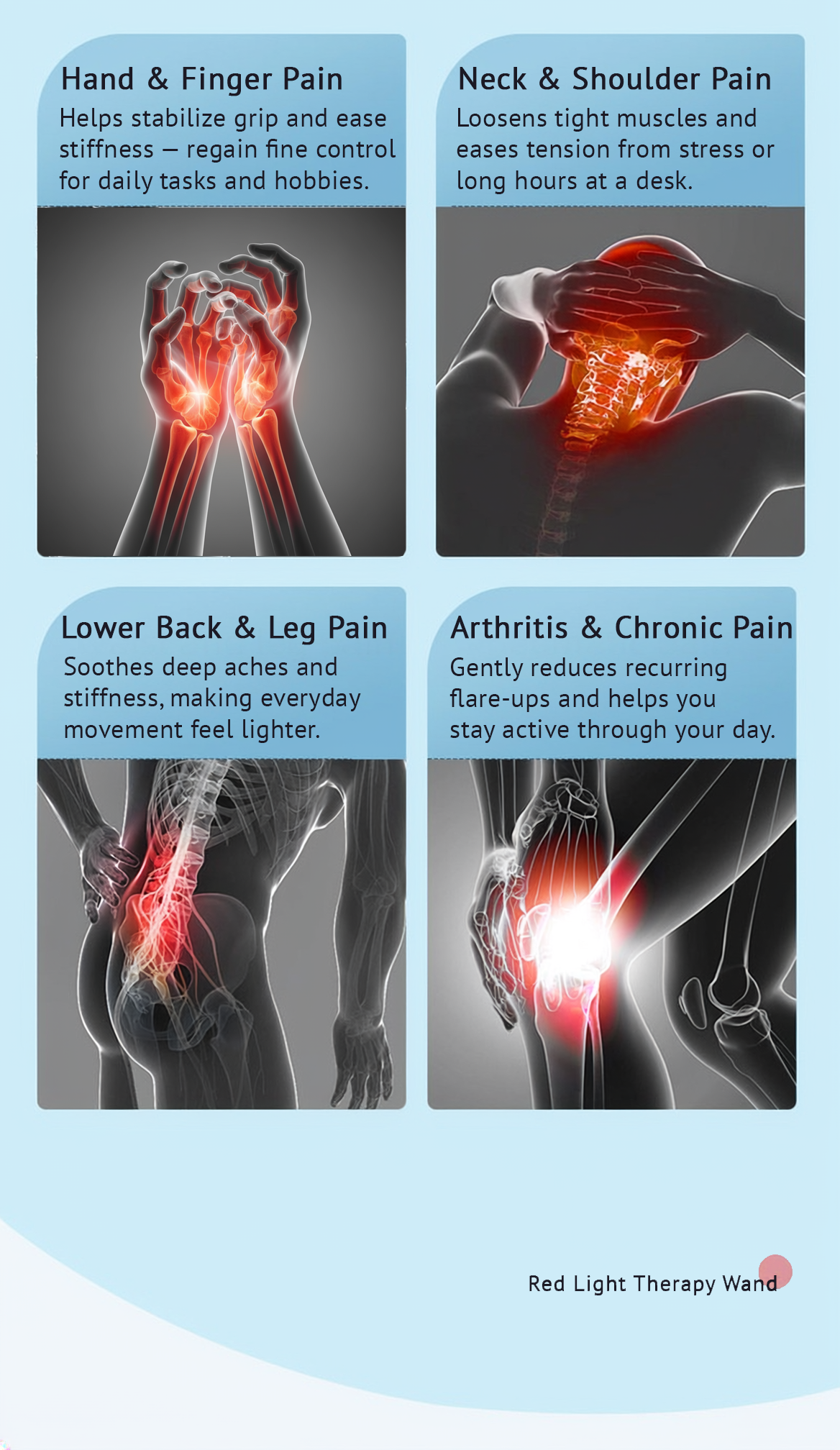 Red Light Therapy Wand: Conquer Morning Stiffness, Reclaim Grip, & Restore Daily Function