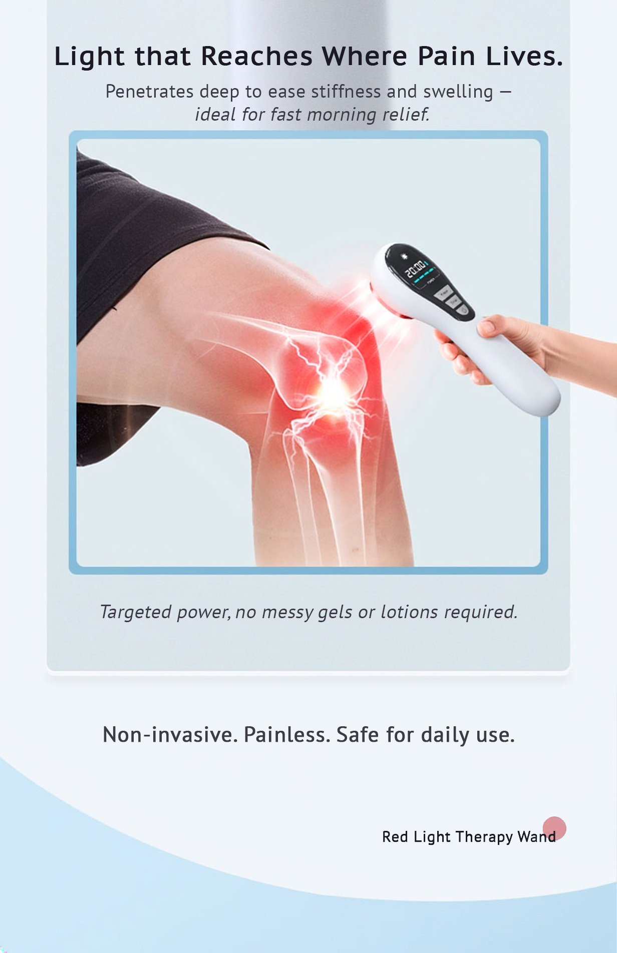 Red Light Therapy Wand: Conquer Morning Stiffness, Reclaim Grip, & Restore Daily Function