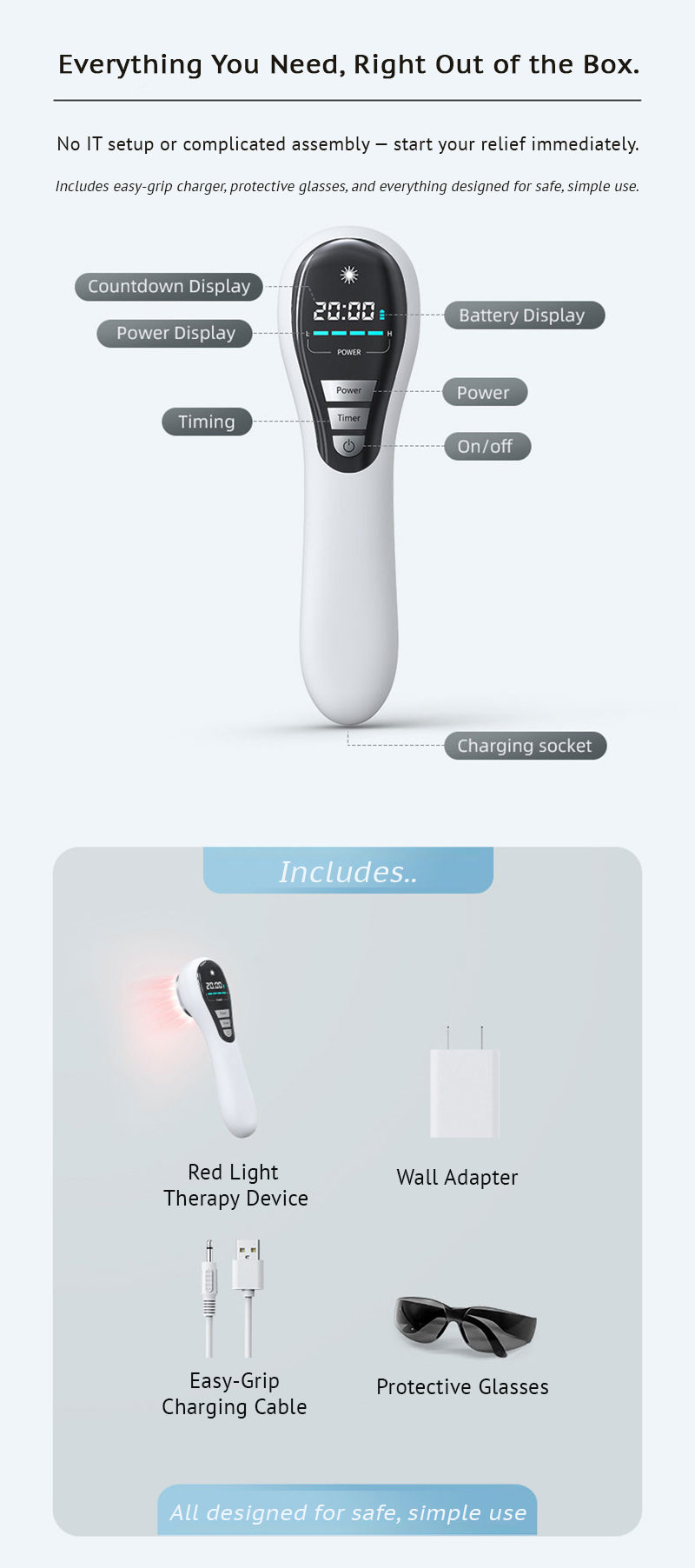 Red Light Therapy Wand: Conquer Morning Stiffness, Reclaim Grip, & Restore Daily Function