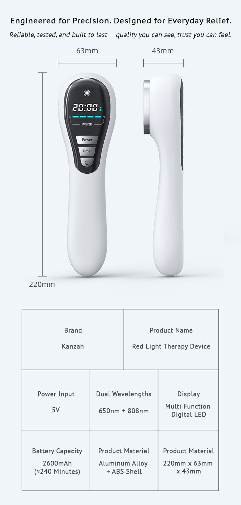 Red Light Therapy Wand: Conquer Morning Stiffness, Reclaim Grip, & Restore Daily Function